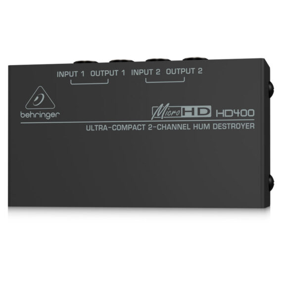 BEHRINGER HD400 Destructor de zumbidos ultracompacto de 2 canales