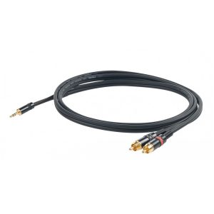 Cable Mini plug (3.5mm) a 2 RCA de 3 metros