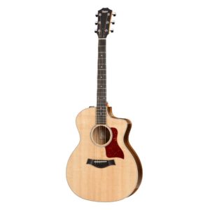 Taylor 214ce-K Deluxe Guitarra Electrica Acustica de Lujo - Natural con Fondo y Aros de Koa en Capas