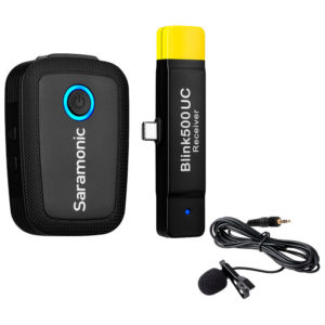 Saramonic Blink 500 B5 Sistema de Micrófono Omni Lavalier Inalámbrico Digital para Dispositivos USB tipo C (2,4 GHz)