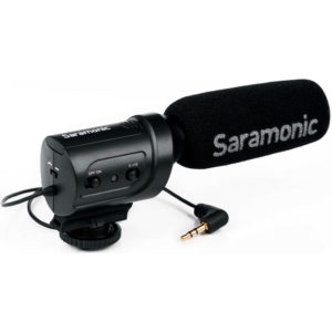 Saramonic SR-M3 Mini Micrófono de Condensador Direccional con Amortiguador Integrado