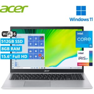 Laptop Acer A515-56 15.6" FHD Intel Core I5 11VA Gen 8GB 512GB SSD