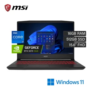 Laptop MSI Pulse GL66 Intel Core I7 11800H RAM 16GB Disco 512GB SSD Video RTX 3070 8GB 15.6″ FHD W11