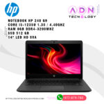 HP Notebook HP 240 G9, 14" LED HD SVA, Core i5-1235U 1.30 / 4.40GHz, 8GB DDR4-3200MHz/